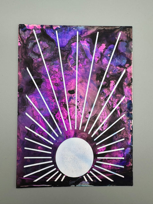 Sun Ray Screenprint | 5" x 7" Original | Choose Your Variant