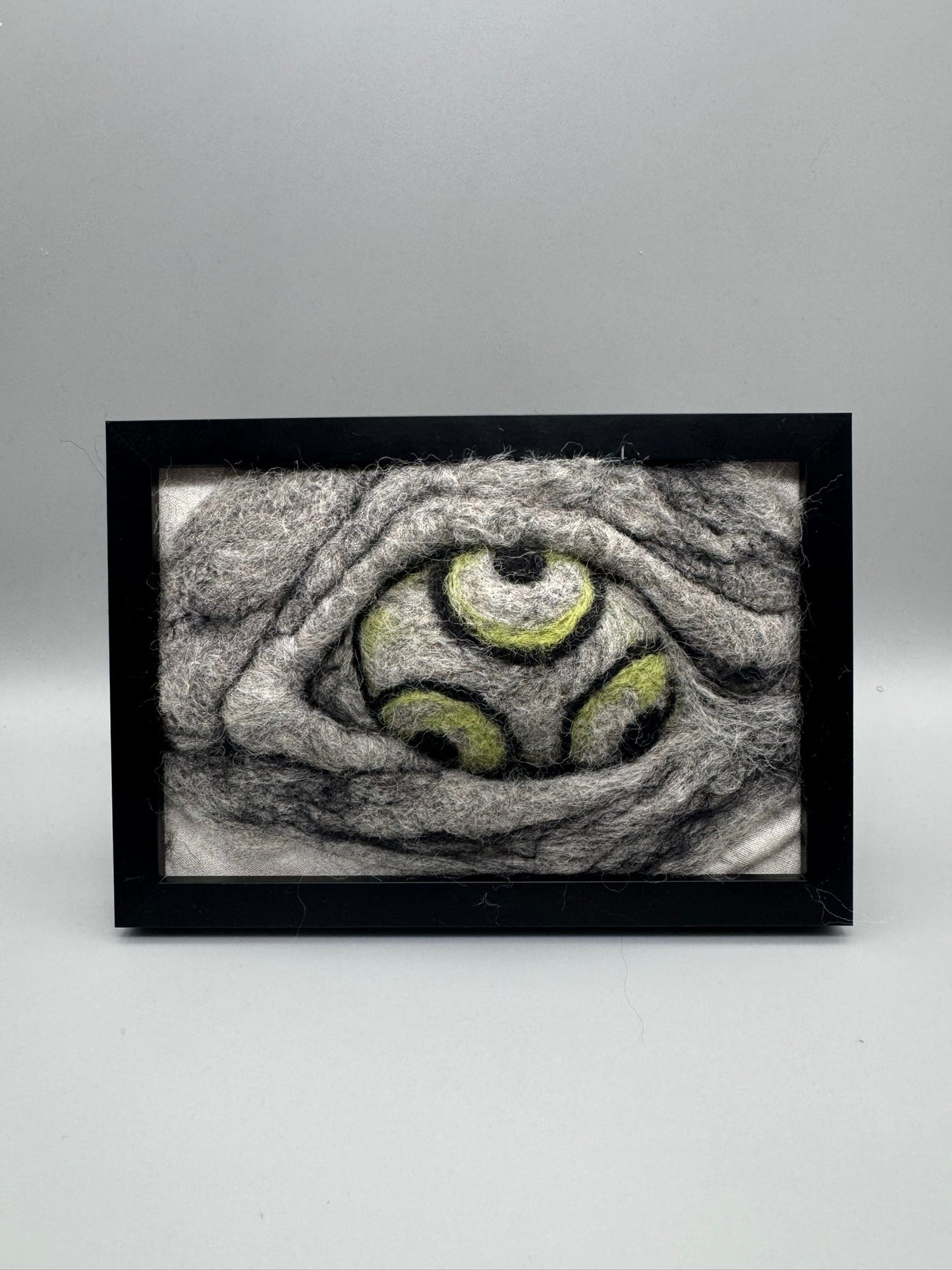 Trippy Felted Eye | 4" x 6" Original