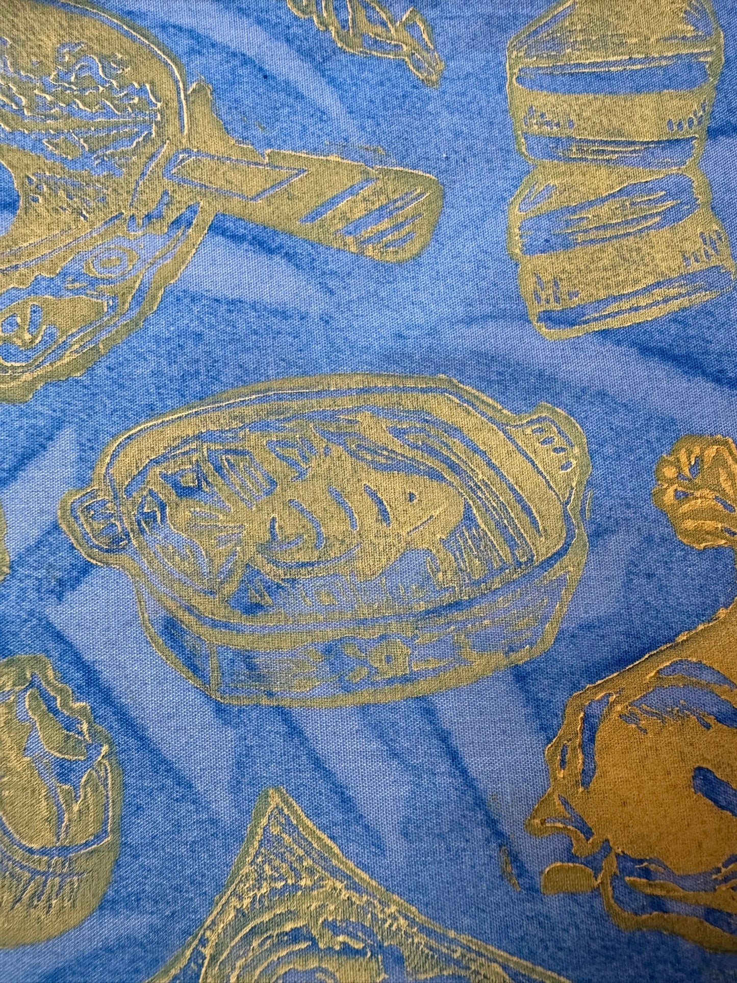 Block-Printed Handmade Half Apron | 24" x 15" Apron Coverage, 78" Adjustable Ties | Choose Your Variant