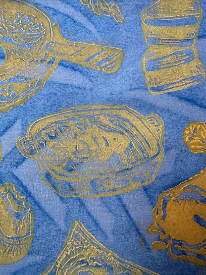 Block-Printed Handmade Half Apron | 24" x 15" Apron Coverage, 78" Adjustable Ties | Choose Your Variant