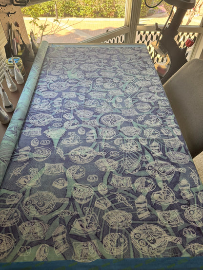 Block-Printed Handmade Half Apron | 24" x 15" Apron Coverage, 78" Adjustable Ties | Choose Your Variant