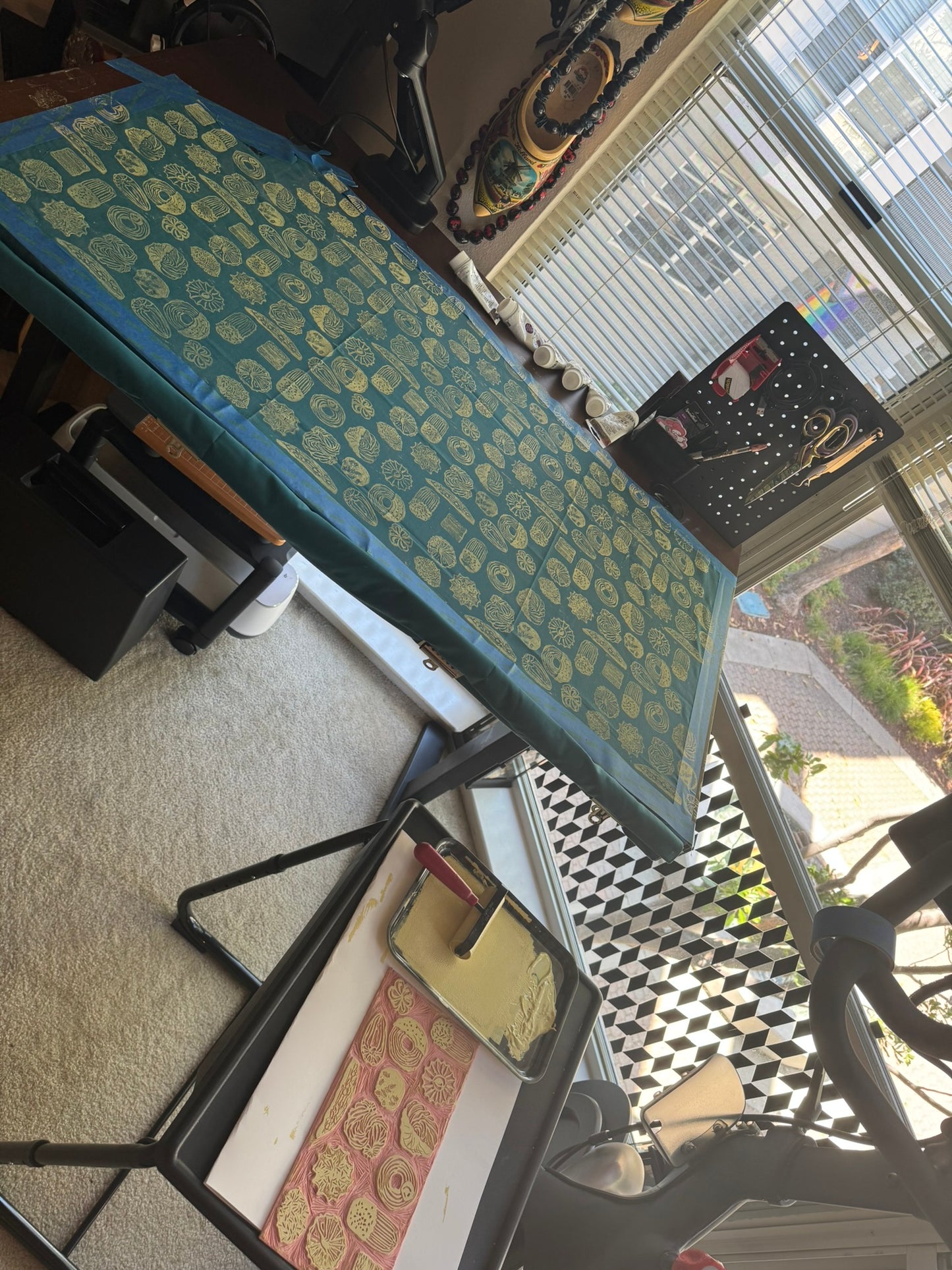 Block-Printed Handmade Half Apron | 24" x 15" Apron Coverage, 78" Adjustable Ties | Choose Your Variant