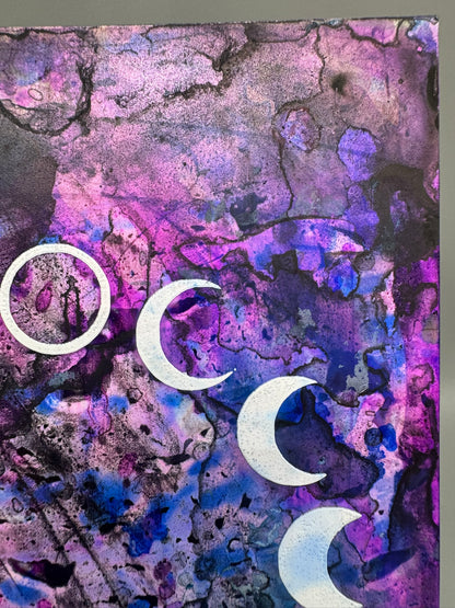 Moon Phase Screenprint | 5" x 7"  Original | Choose Your Variant