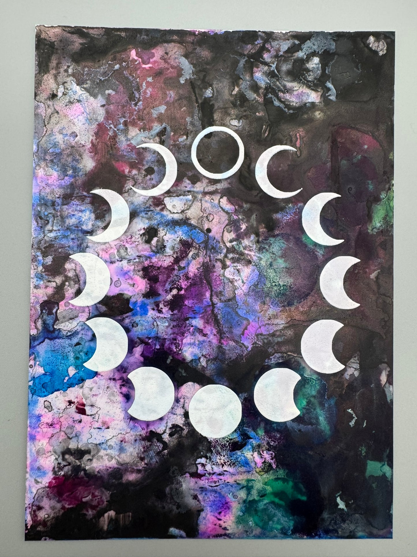 Moon Phase Screenprint | 5" x 7"  Original | Choose Your Variant