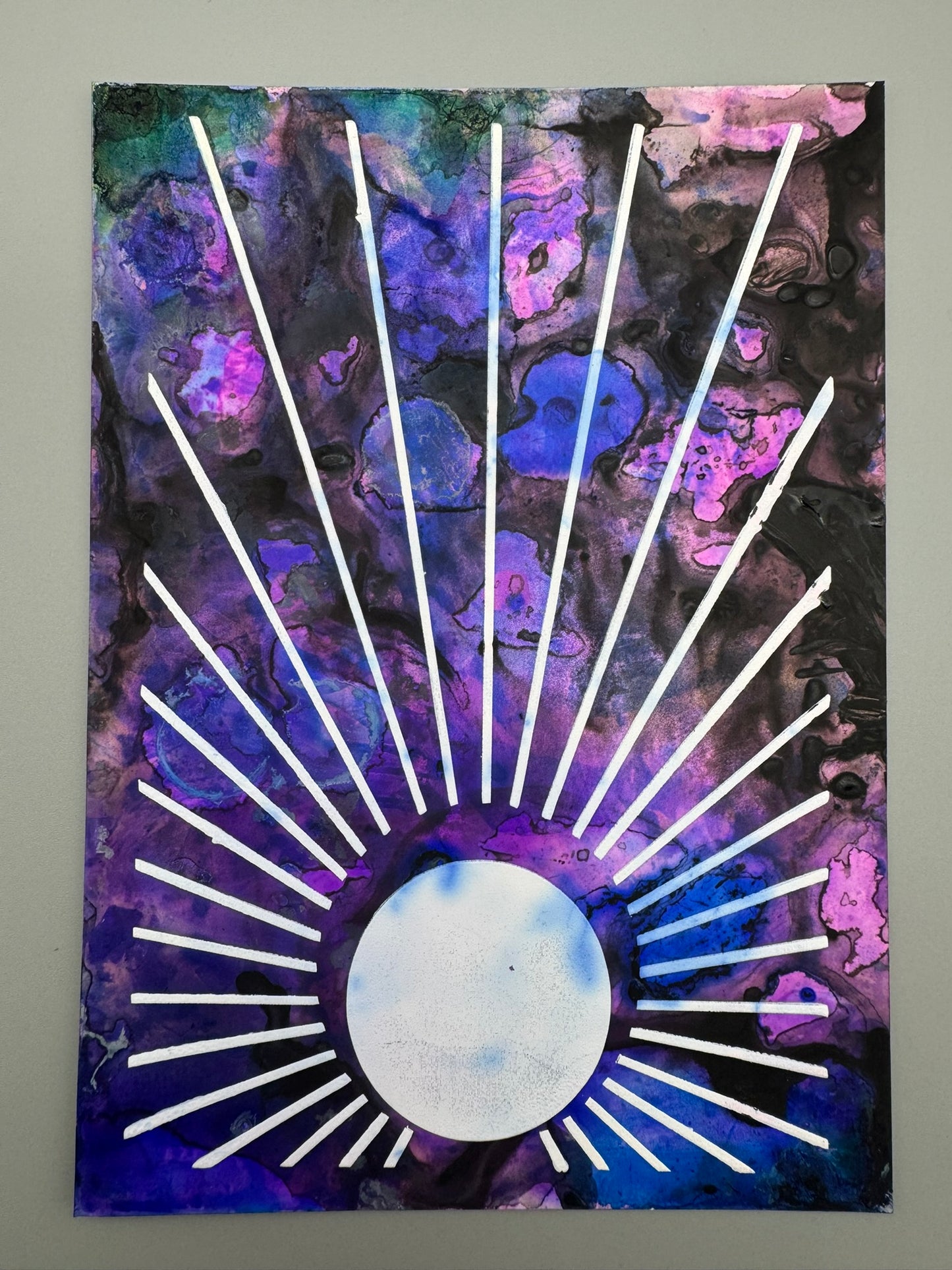 Sun Ray Screenprint | 5" x 7"  Original | Choose Your Variant