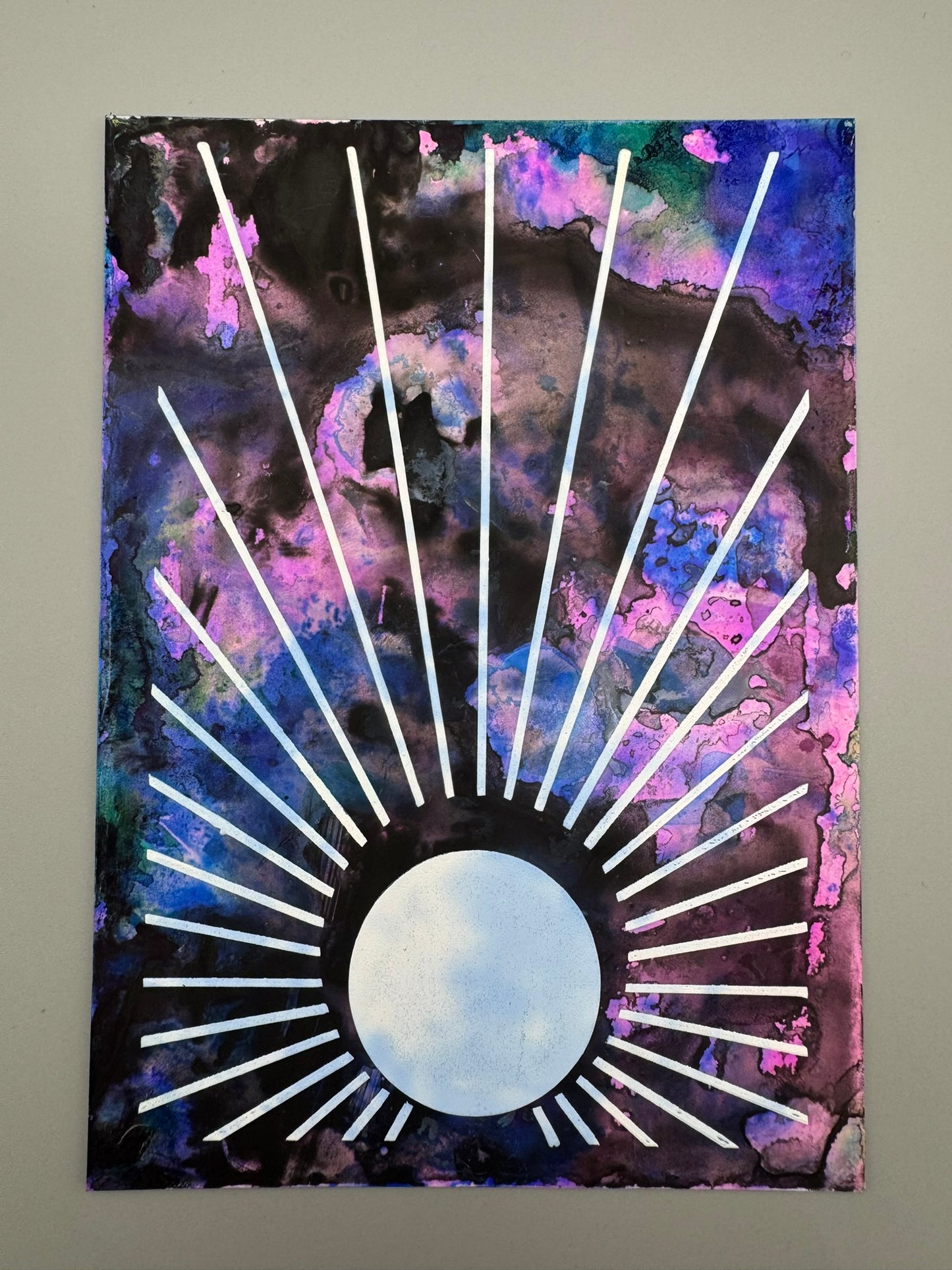 Sun Ray Screenprint | 5" x 7"  Original | Choose Your Variant