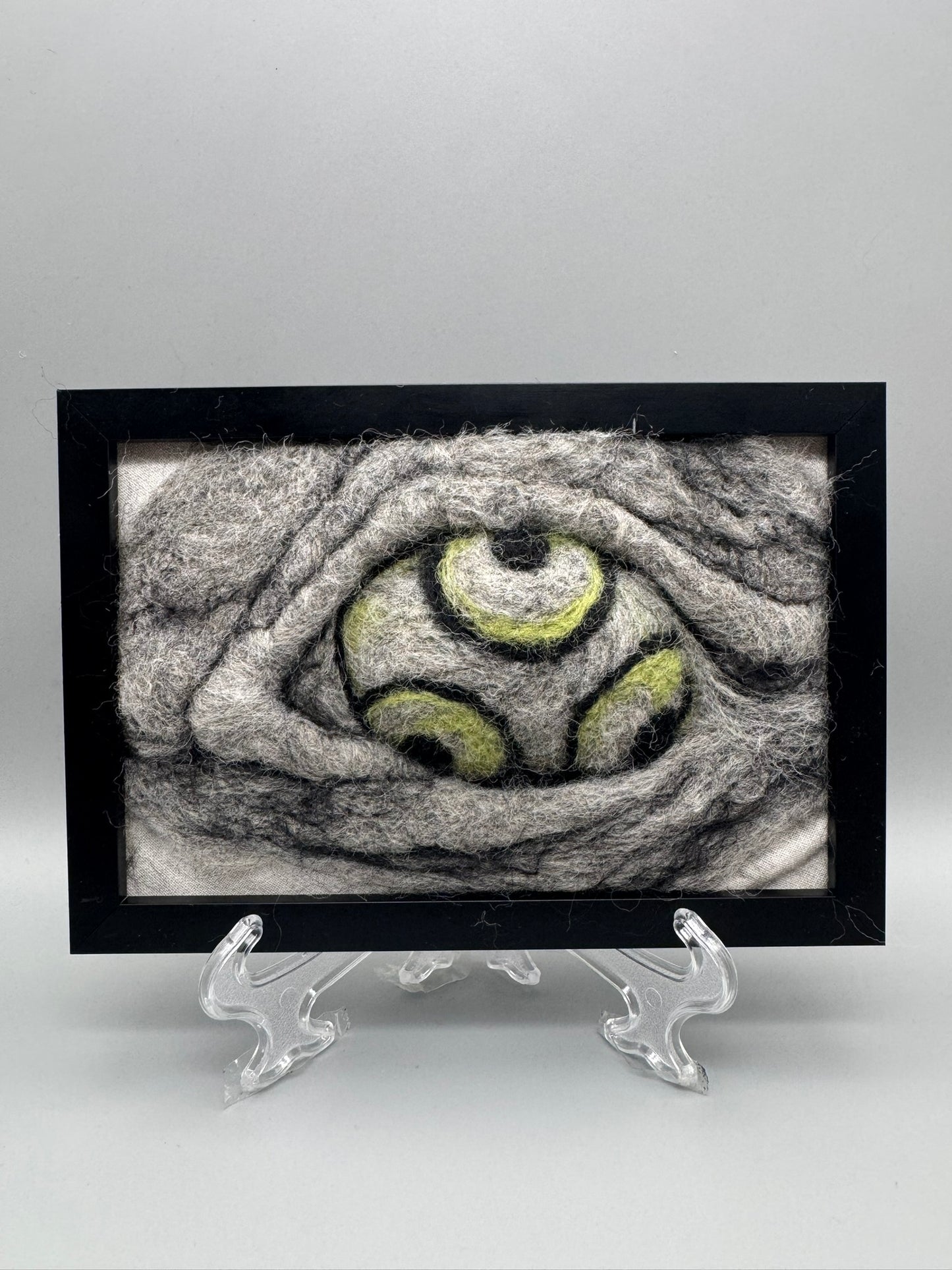 Trippy Felted Eye | 4" x 6" Original