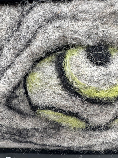 Trippy Felted Eye | 4" x 6" Original