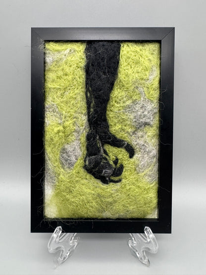 Felted Talon | 4" x 6" Original