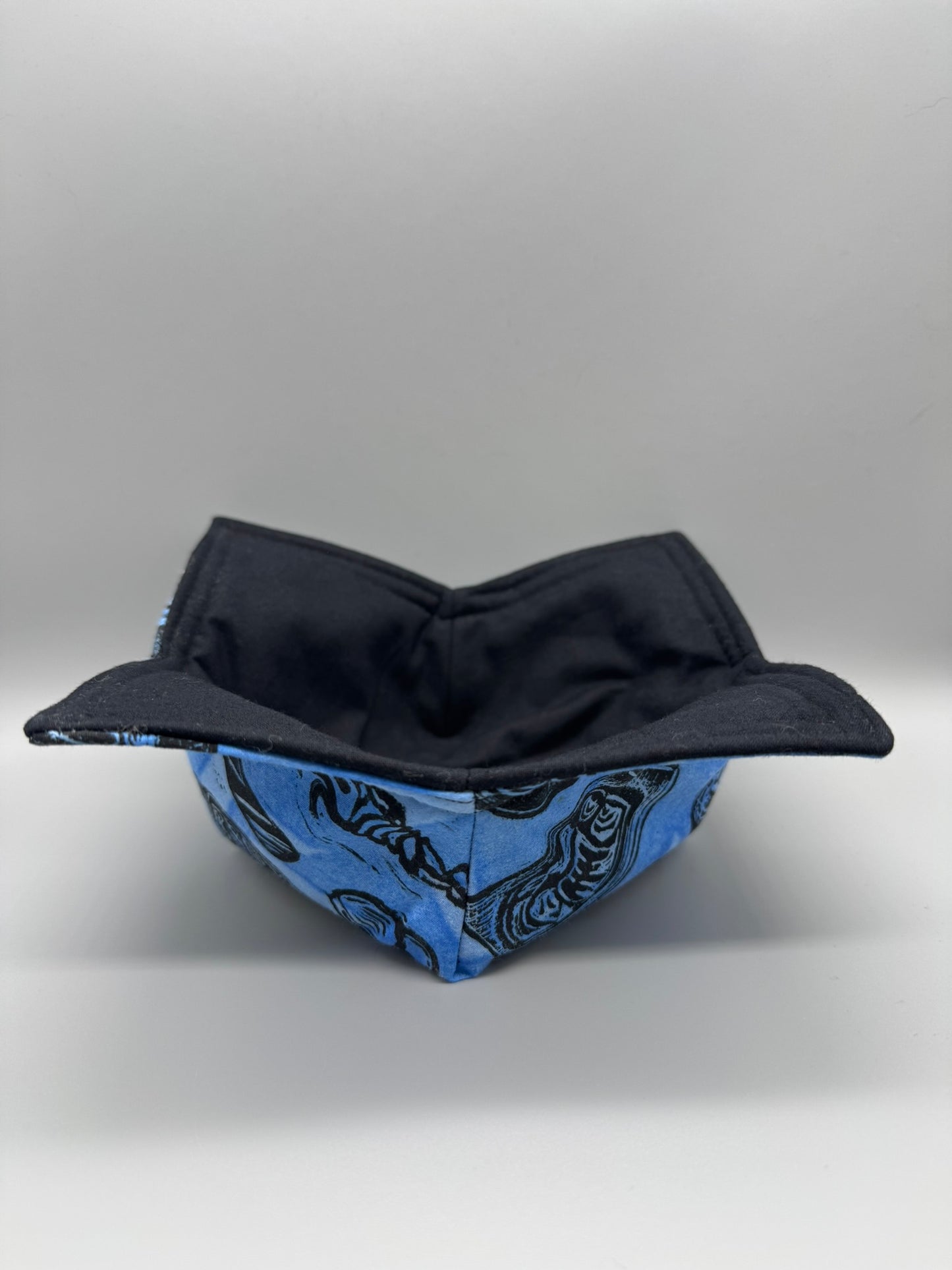 Block-Printed Handmade Soft Bowl or Bowl Koozie | Small - 4.5" Inner Diameter | Choose Your Variant