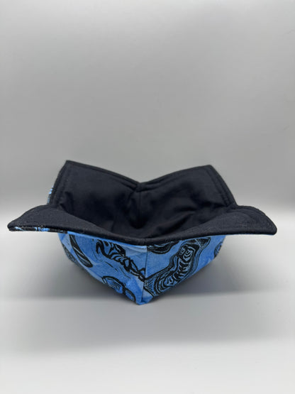 Block-Printed Handmade Soft Bowl or Bowl Koozie | Small - 4.5" Inner Diameter | Choose Your Variant