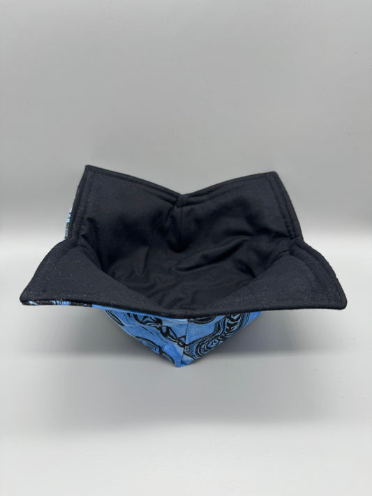 Block-Printed Handmade Soft Bowl or Bowl Koozie | Small - 4.5" Inner Diameter | Choose Your Variant