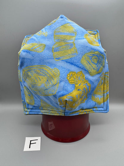 Block-Printed Handmade Soft Bowl or Bowl Koozie | Small - 4.5" Inner Diameter | Choose Your Variant