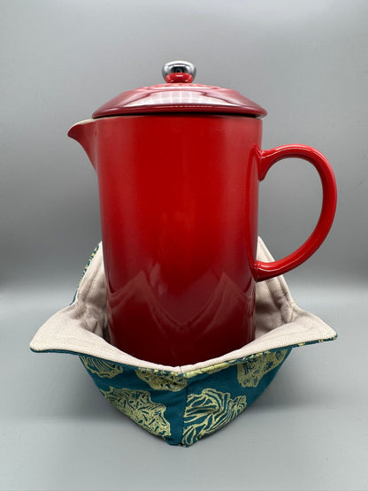 Block-Printed Handmade Soft Bowl or Bowl Koozie | Small - 4.5" Inner Diameter | Choose Your Variant