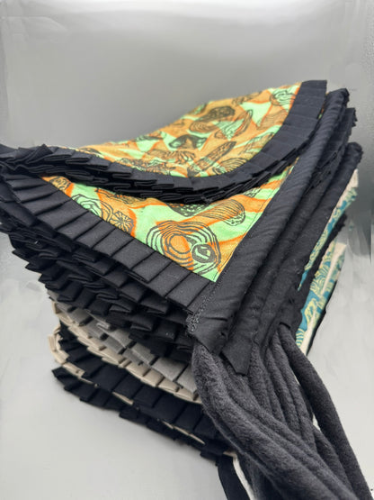 Block-Printed Handmade Half Apron | 24" x 15" Apron Coverage, 78" Adjustable Ties | Choose Your Variant