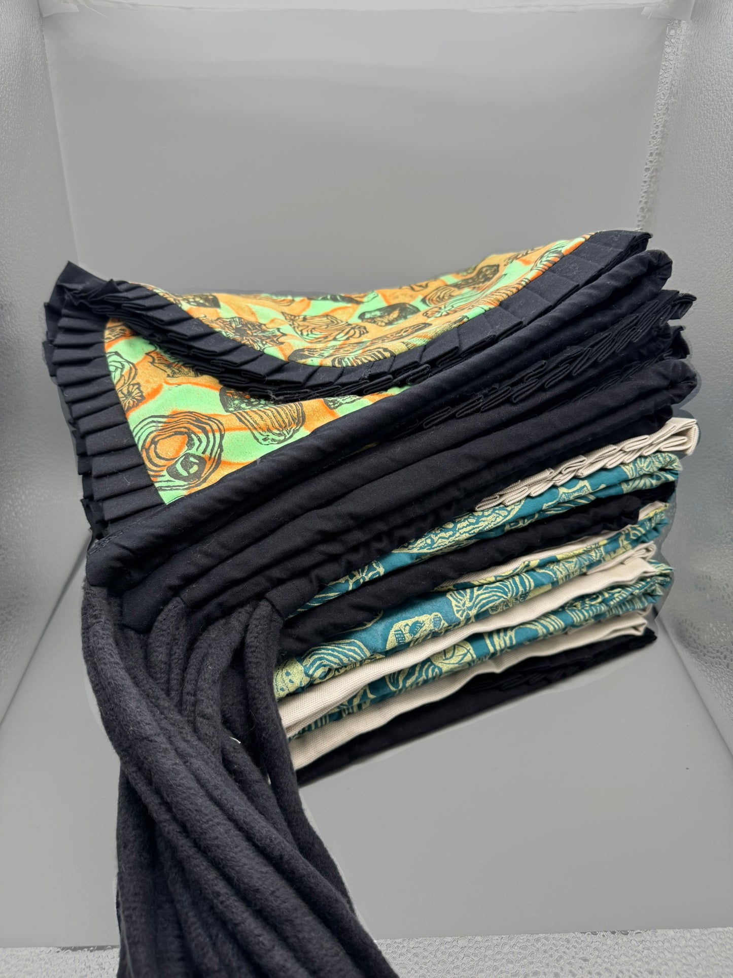 Block-Printed Handmade Half Apron | 24" x 15" Apron Coverage, 78" Adjustable Ties | Choose Your Variant