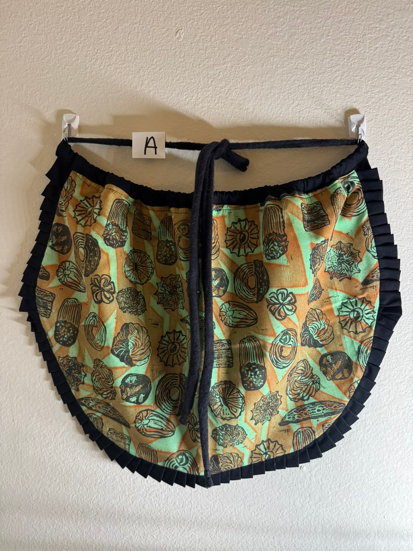 Block-Printed Handmade Half Apron | 24" x 15" Apron Coverage, 78" Adjustable Ties | Choose Your Variant