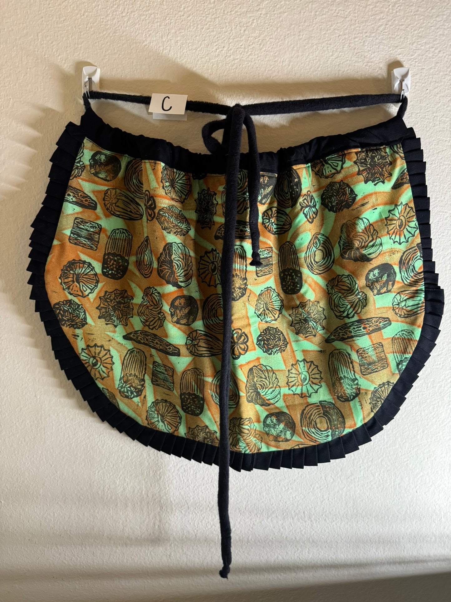 Block-Printed Handmade Half Apron | 24" x 15" Apron Coverage, 78" Adjustable Ties | Choose Your Variant