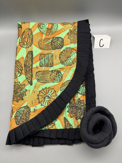 Block-Printed Handmade Half Apron | 24" x 15" Apron Coverage, 78" Adjustable Ties | Choose Your Variant