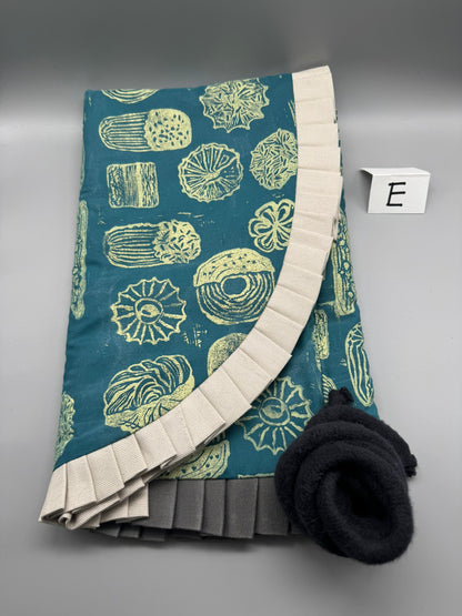 Block-Printed Handmade Half Apron | 24" x 15" Apron Coverage, 78" Adjustable Ties | Choose Your Variant