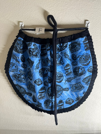 Block-Printed Handmade Half Apron | 24" x 15" Apron Coverage, 78" Adjustable Ties | Choose Your Variant