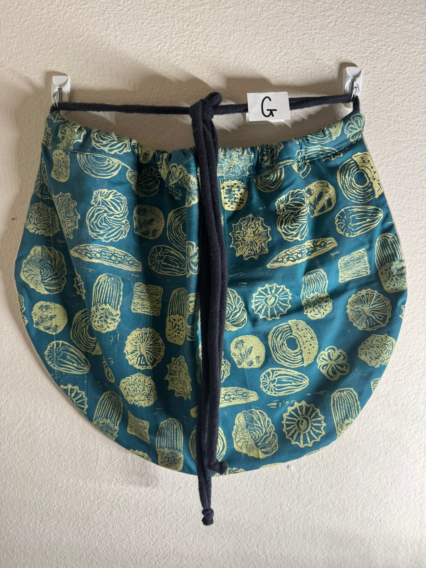 Block-Printed Handmade Half Apron | 24" x 15" Apron Coverage, 78" Adjustable Ties | Choose Your Variant