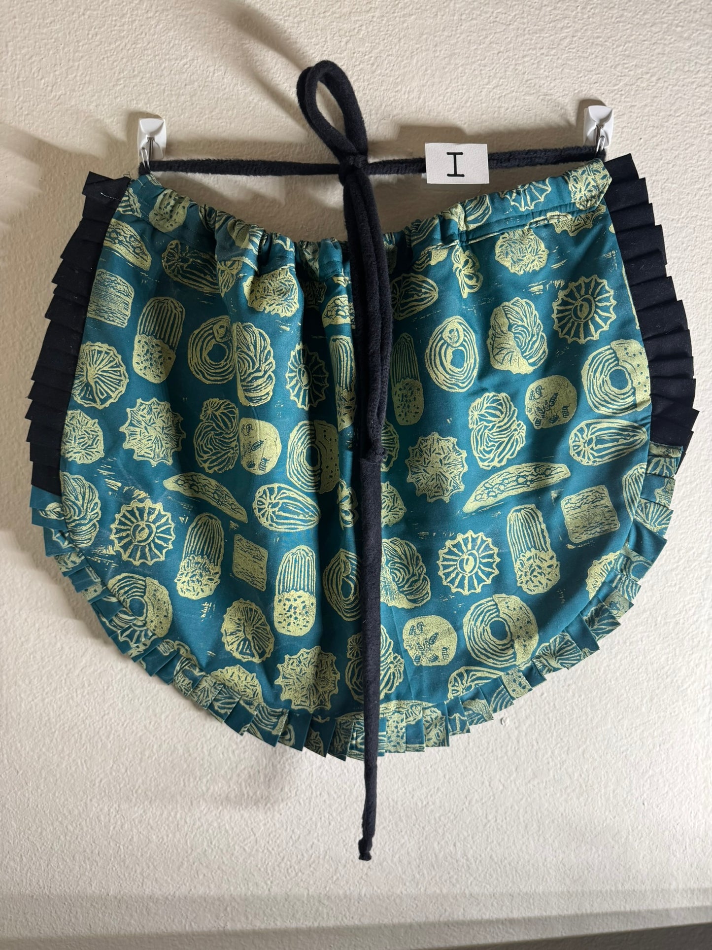 Block-Printed Handmade Half Apron | 24" x 15" Apron Coverage, 78" Adjustable Ties | Choose Your Variant