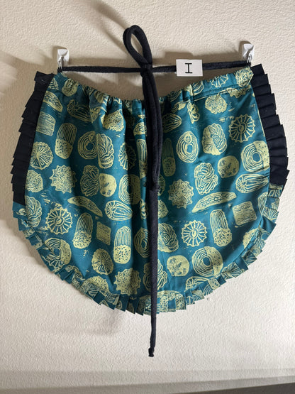 Block-Printed Handmade Half Apron | 24" x 15" Apron Coverage, 78" Adjustable Ties | Choose Your Variant