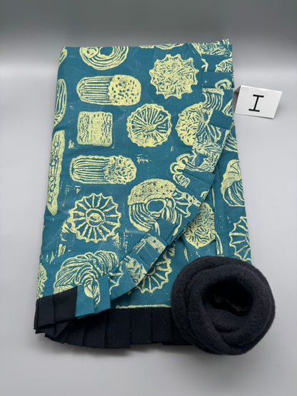 Block-Printed Handmade Half Apron | 24" x 15" Apron Coverage, 78" Adjustable Ties | Choose Your Variant