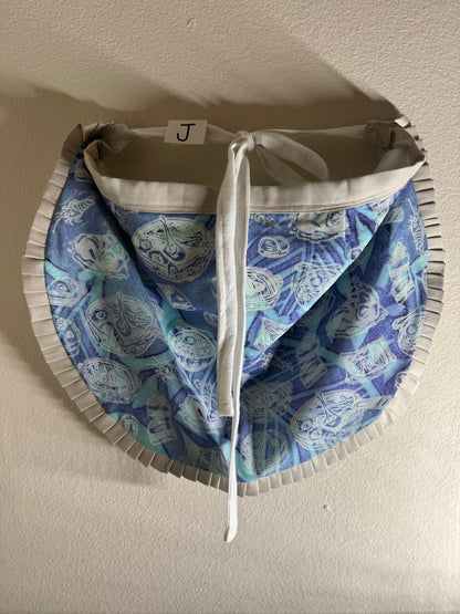 Block-Printed Handmade Half Apron | 24" x 15" Apron Coverage, 78" Adjustable Ties | Choose Your Variant
