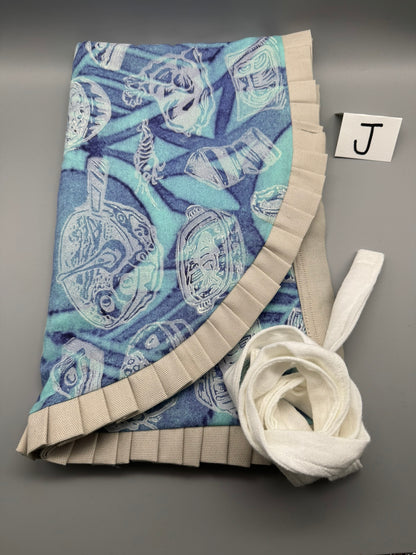 Block-Printed Handmade Half Apron | 24" x 15" Apron Coverage, 78" Adjustable Ties | Choose Your Variant